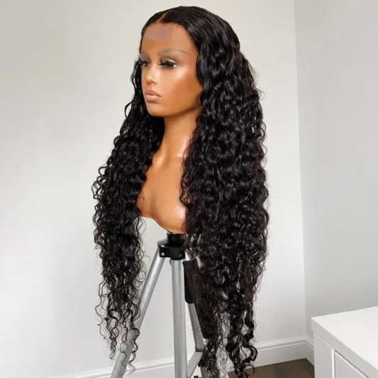 Deep Wave 2x6 HD Lace Closure Wig Pre-Plucked with Pre-Bleached Knots - BHB Wigs Plus