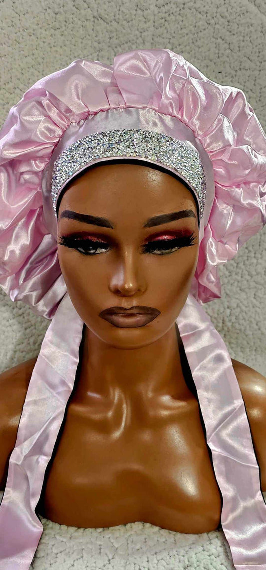 Glam Bonnets in Pink- BHB Wigs Plus - BHB Wigs Plus