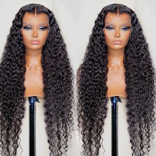 Water Wave Wig HD Lace Frontal 100% Virgin Human Hair 150-200% Density - BHB Wigs Plus