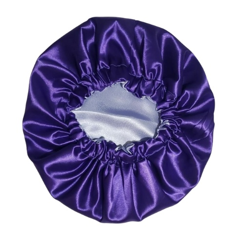 Majestic Purple Reversible Satin Bonnets - BHB Wigs Plus
