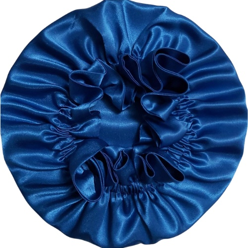 Blueberry Satin Reversible Ruffle Bonnets - BHB Wigs Plus