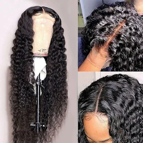 Deep Wave HD Glueless Frontal Lace Wig - BHB Wigs Plus