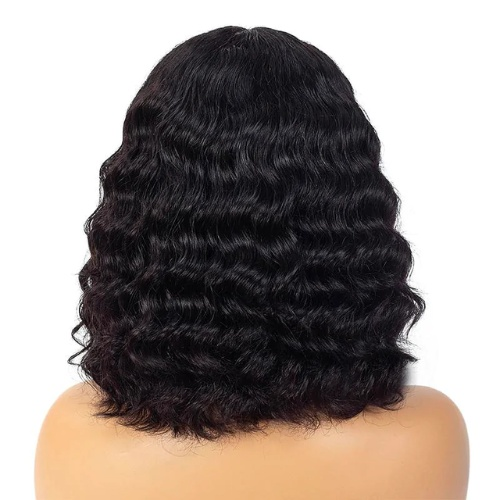 Deep Wave Bob Short Wig Classic HD Virgin Hair Lace Wig- BHB Wigs Plus - BHB Wigs Plus